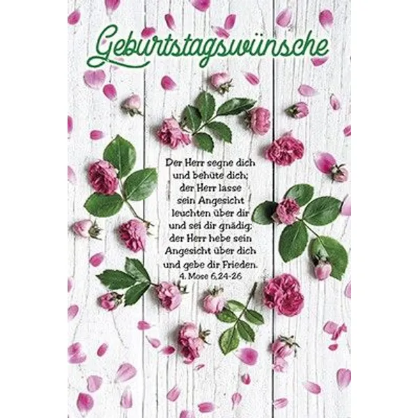 Produktbild des Artikels Faltkarte: Geburtstagswünsche (Schreibwaren)