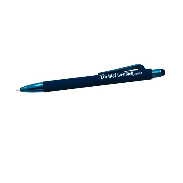 Produktbild des Artikels Kugelschreiber Soft mit Touch-Pen - blau (Schreibwaren)