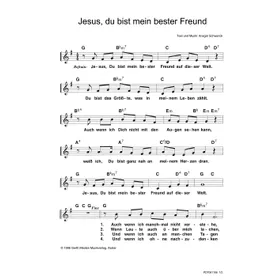 Produktbild des Artikels Jesus, du bist mein bester Freund (Noten - Download)