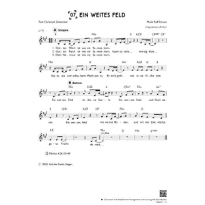 Produktbild des Artikels Ein weites Feld (einstimmig) (Noten - Download)