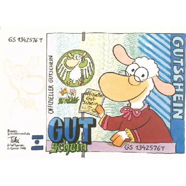 Produktbild des Artikels Doppelkarte Gutschein (Schreibwaren)