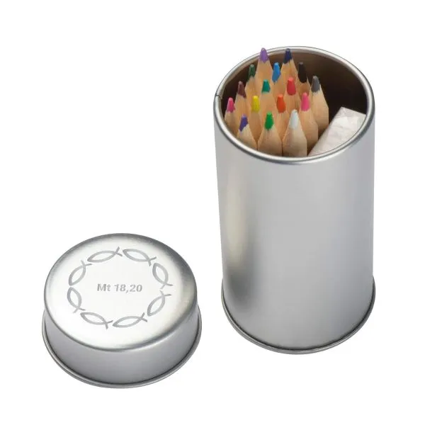 Produktbild des Artikels Buntstifte-Set in Metalldose (Schreibwaren)