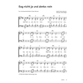 Produktbild des Artikels Sag nicht ja und denke nein (Noten - Download)