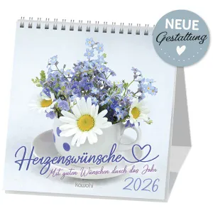 Produktbild des Artikels Herzenswünsche 2026 - Postkartenkalender (Kalender - Spiralbindung)