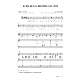 Produktbild des Artikels Du bist es, Herr, der mein Leben erhält (Noten - Download)