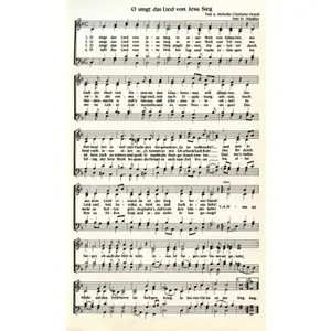 Produktbild des Artikels O singt das Lied von Jesu Sieg (Noten - Download)
