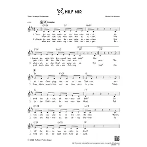 Produktbild des Artikels Hilf mir (einstimmig) (Noten - Download)