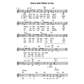 Produktbild des Artikels Gloria (Der Retter ist da) (Noten - Download)