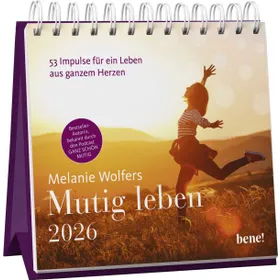 Produktbild des Artikels Mutig leben 2026 - Aufstellkalender (Kalender - Spiralbindung)