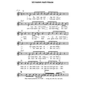 Produktbild des Artikels Ich komm nach Hause (Noten - Download)