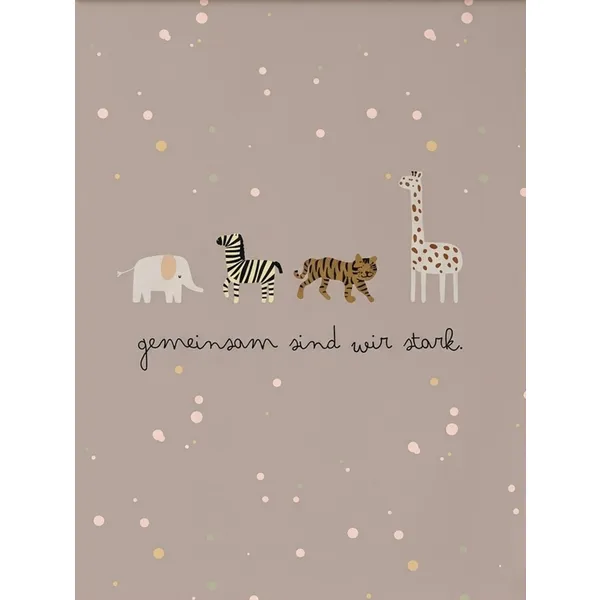 Produktbild des Artikels Poster A4 "gemeinsam sind wir stark" ()