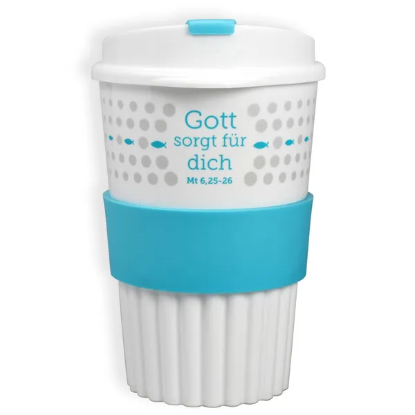 Produktbild des Artikels Kaffee-to-go-Becher - blau ()