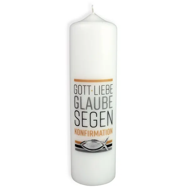 Produktbild des Artikels Kerze "Konfirmation" - apricot ()