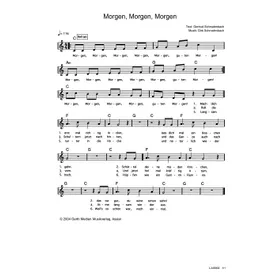 Produktbild des Artikels Morgen, Morgen, Morgen (Noten - Download)