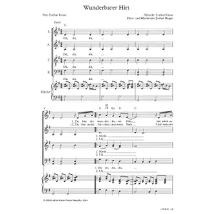 Produktbild des Artikels Wunderbarer Hirt (Noten - Download)