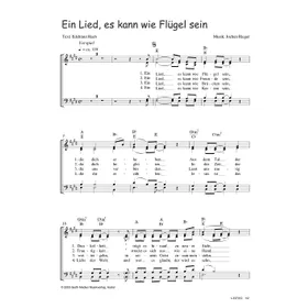 Produktbild des Artikels Ein Lied, es kann wie Flügel sein (Noten - Download)