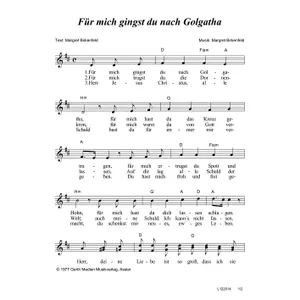 Produktbild des Artikels Für mich gingst du nach Golgatha (Noten - Download)