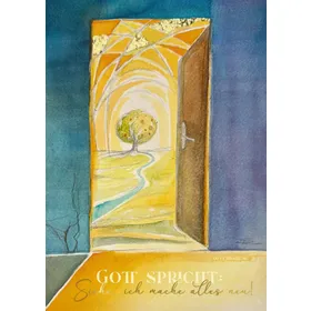 Produktbild des Artikels Jahreslosung 2026 - Faltkarte "Kunst" (Schreibwaren)