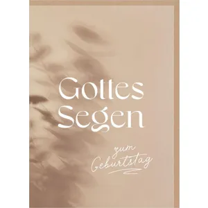 Produktbild des Artikels Faltkarten "Gottes Segen zum Geburtstag" (Schreibwaren)