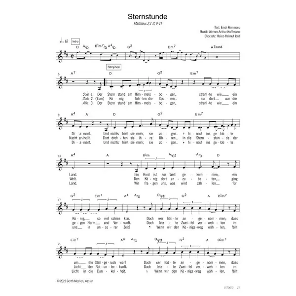 Produktbild des Artikels Sternstunde (Noten - Download)