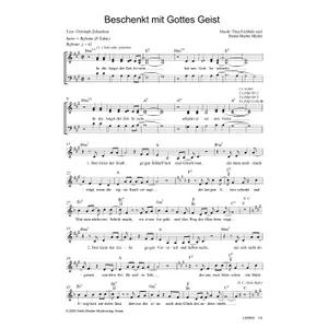 Produktbild des Artikels Beschenkt mit Gottes Geist (Noten - Download)