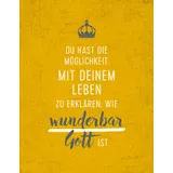 Stimmungsbild zu Tochter Gottes - 12 Karten mit Holzaufsteller