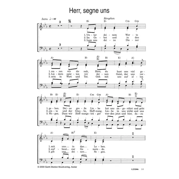 Produktbild des Artikels Herr, segne uns (Noten - Download)