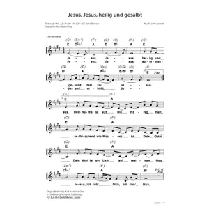 Produktbild des Artikels Jesus, Jesus, heilig und gesalbt (Noten - Download)