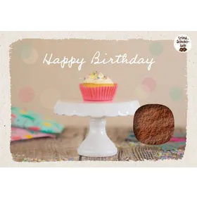 Produktbild des Artikels Schokokarte - Happy Birthday (Lebensmittel)