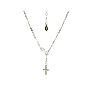 Produktbild des Artikels Halskette "Kreuz mit Unendlichkeitssymbol" silber ()