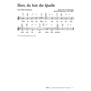 Produktbild des Artikels Herr, du bist die Quelle (Noten - Download)