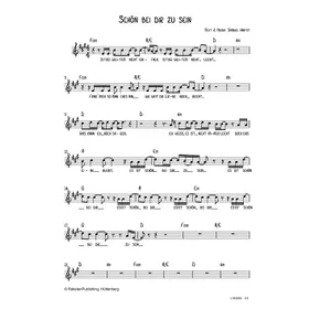 Produktbild des Artikels Schön bei dir zu sein (Noten - Download)
