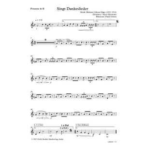 Produktbild des Artikels Singt Dankeslieder (Posaune in B) (Noten - Download)