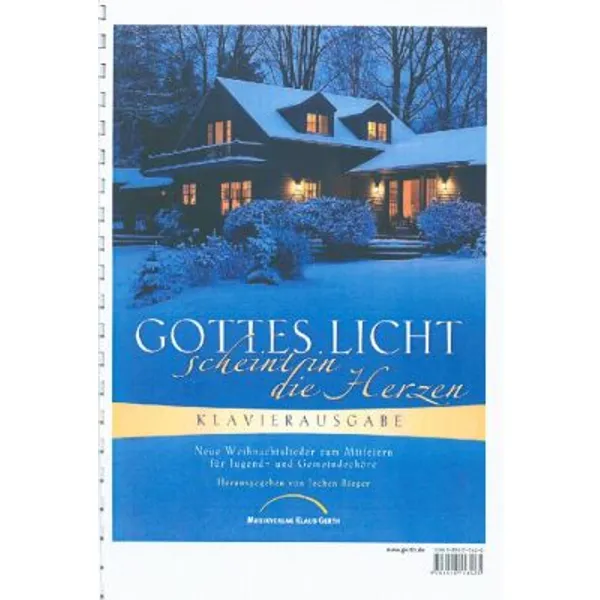 Produktbild des Artikels Gottes Licht scheint in die Herzen - Klavierausgabe (Liederbuch - Spiralbindung)