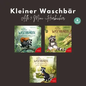Produktbild des Artikels Kleiner Waschbär - Alle 3 Mini-Hörbücher (MP3-Hörbuch - Download)
