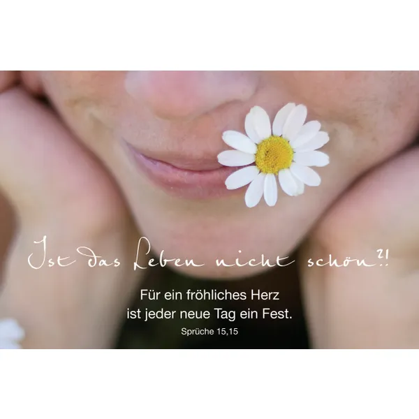 Produktbild des Artikels Faltkarte "Ist das Leben nicht schön?!" - 5 Stück (Schreibwaren)