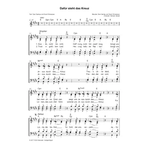 Produktbild des Artikels Dafür steht das Kreuz (Noten - Download)