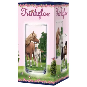 Produktbild des Artikels Trinkglas "Pferde" ()