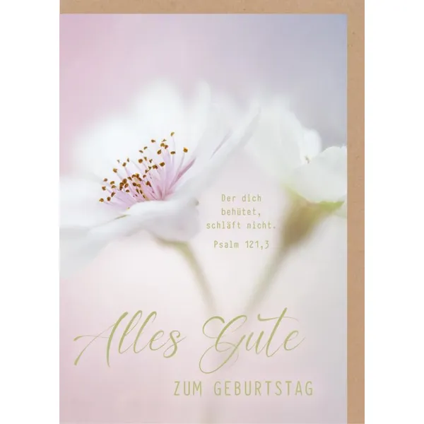 Produktbild des Artikels Faltkarte "Alles Gute zum Geburtstag" - Blüte (Schreibwaren)