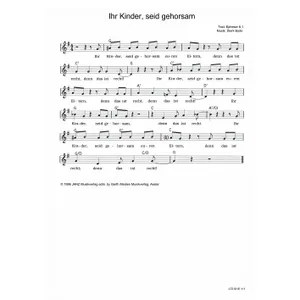 Produktbild des Artikels Ihr Kinder, seid gehorsam (Noten - Download)