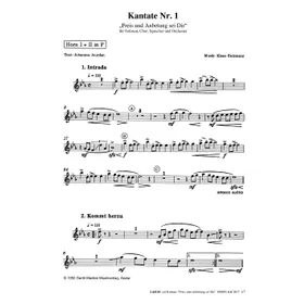 Produktbild des Artikels Preis und Anbetung sei Dir (Horn 1+2 in F) (Noten - Download)