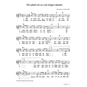 Produktbild des Artikels Wir jubeln dir zu und singen allezeit (Noten - Download)