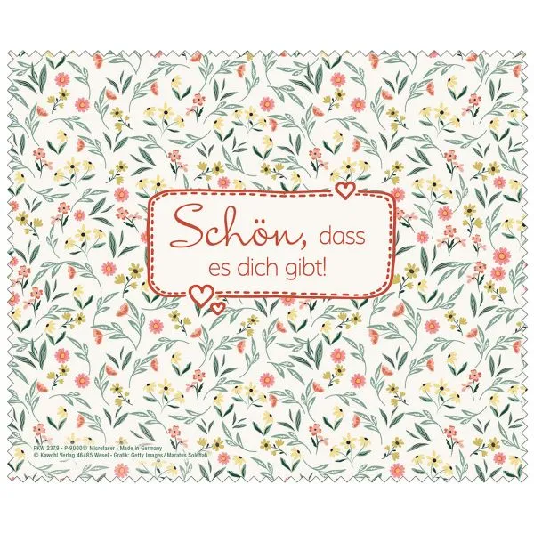 Produktbild des Artikels Mikrofasertuch "Schön, dass es dich gibt!" ()