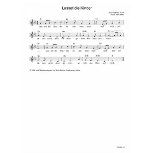 Produktbild des Artikels Lasset die Kinder (Noten - Download)