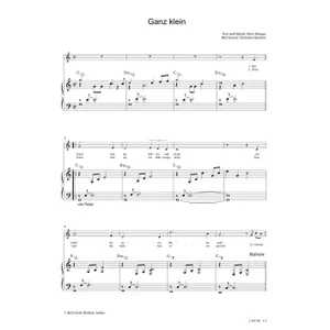 Produktbild des Artikels Ganz klein (Noten - Download)