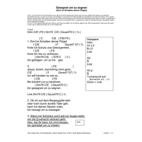 Produktbild des Artikels Gesegnet um zu segnen (Leadsheet) (Noten - Download)