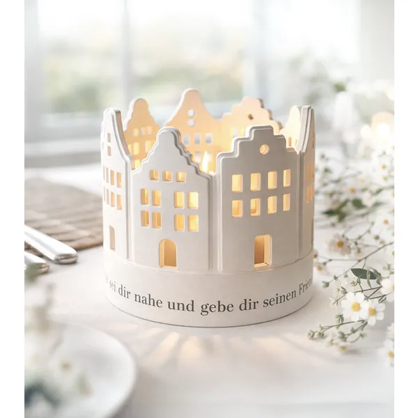 Produktbild des Artikels Segen – Windlicht aus Porzellan ()