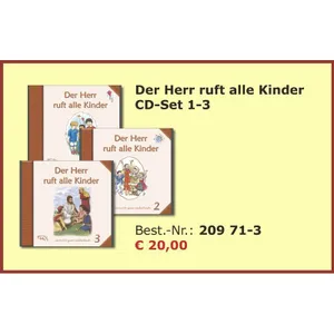 Produktbild des Artikels Der Herr ruft alle Kinder 1-3 - Paket (Audio - CD)