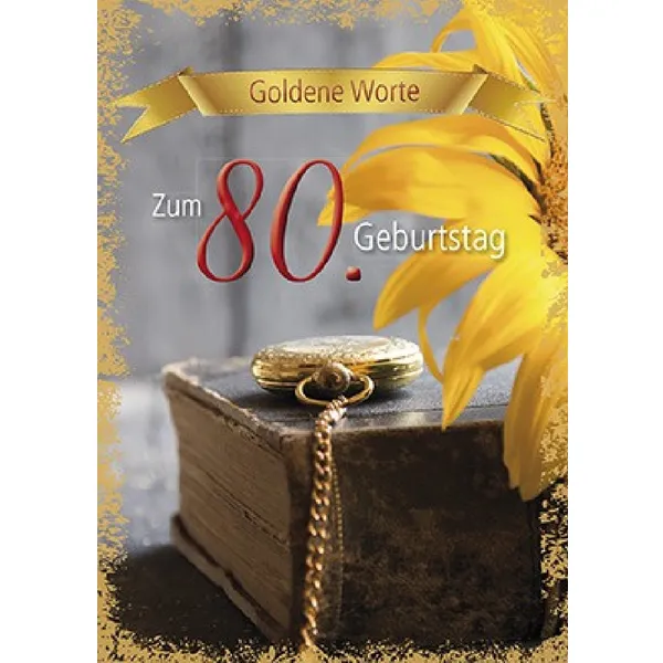 Produktbild des Artikels Goldene Worte - Zum 80. Geburtstag (Buch - Geheftet)