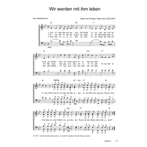 Produktbild des Artikels Wir werden mit ihm leben (Noten - Download)